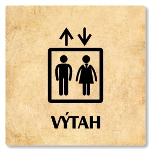 Výtah, 100x100mm, pergamen, Nevada